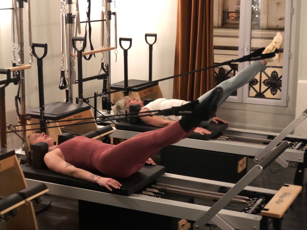 Séance d'entrainement sur reformer